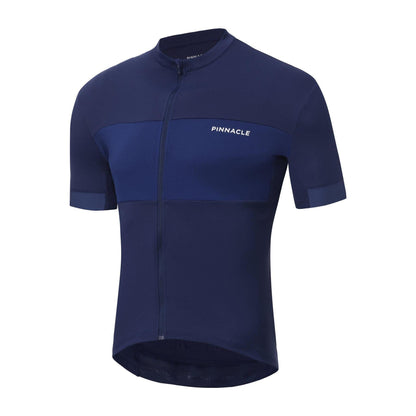 Blue - Side - Pinnacle Mens Race Logo Cycling Jersey