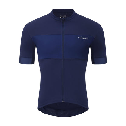 Blue - Front - Pinnacle Mens Race Logo Cycling Jersey