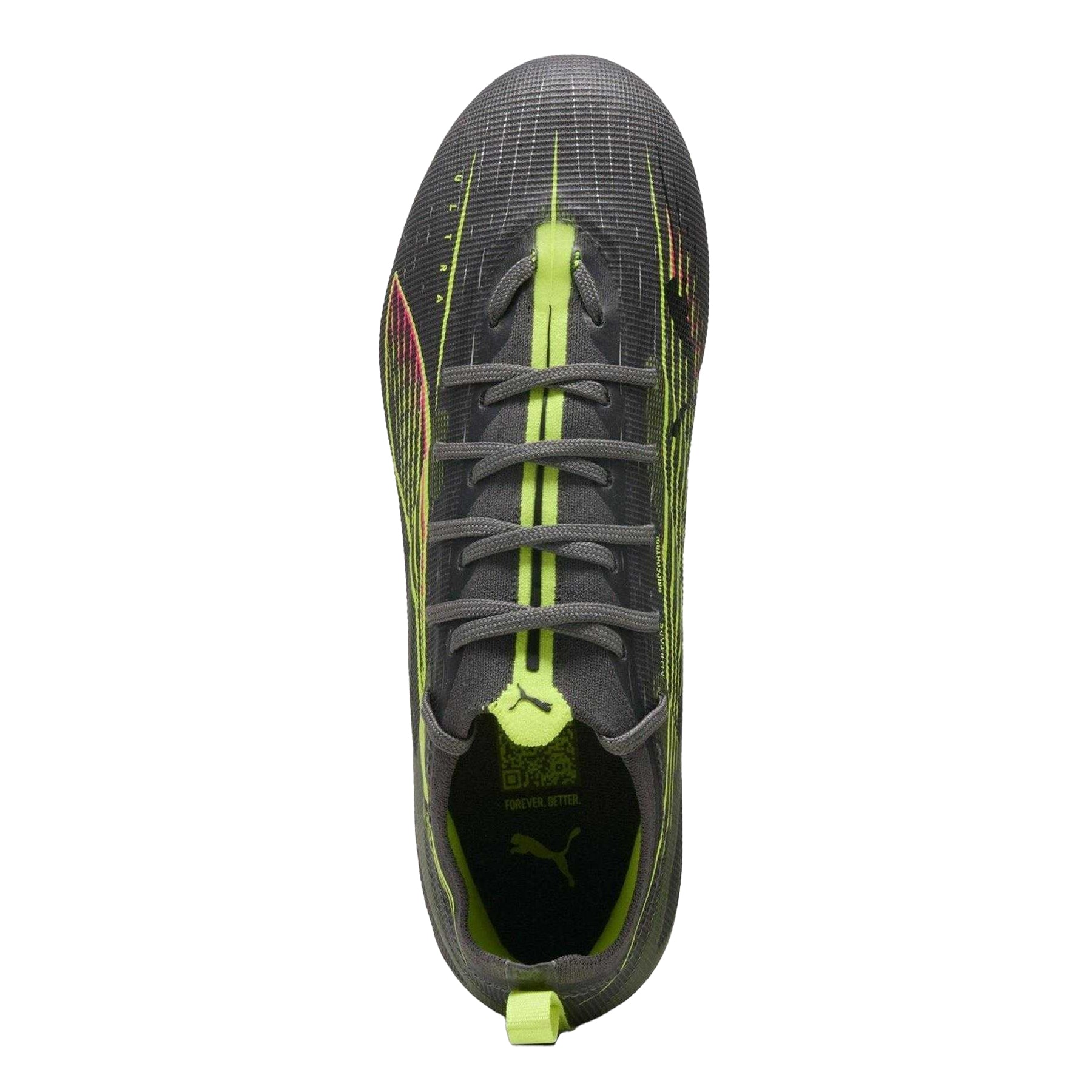 Silver - Side - Puma Childrens-Kids Ultra 5 Pro Firm Ground Football Boots