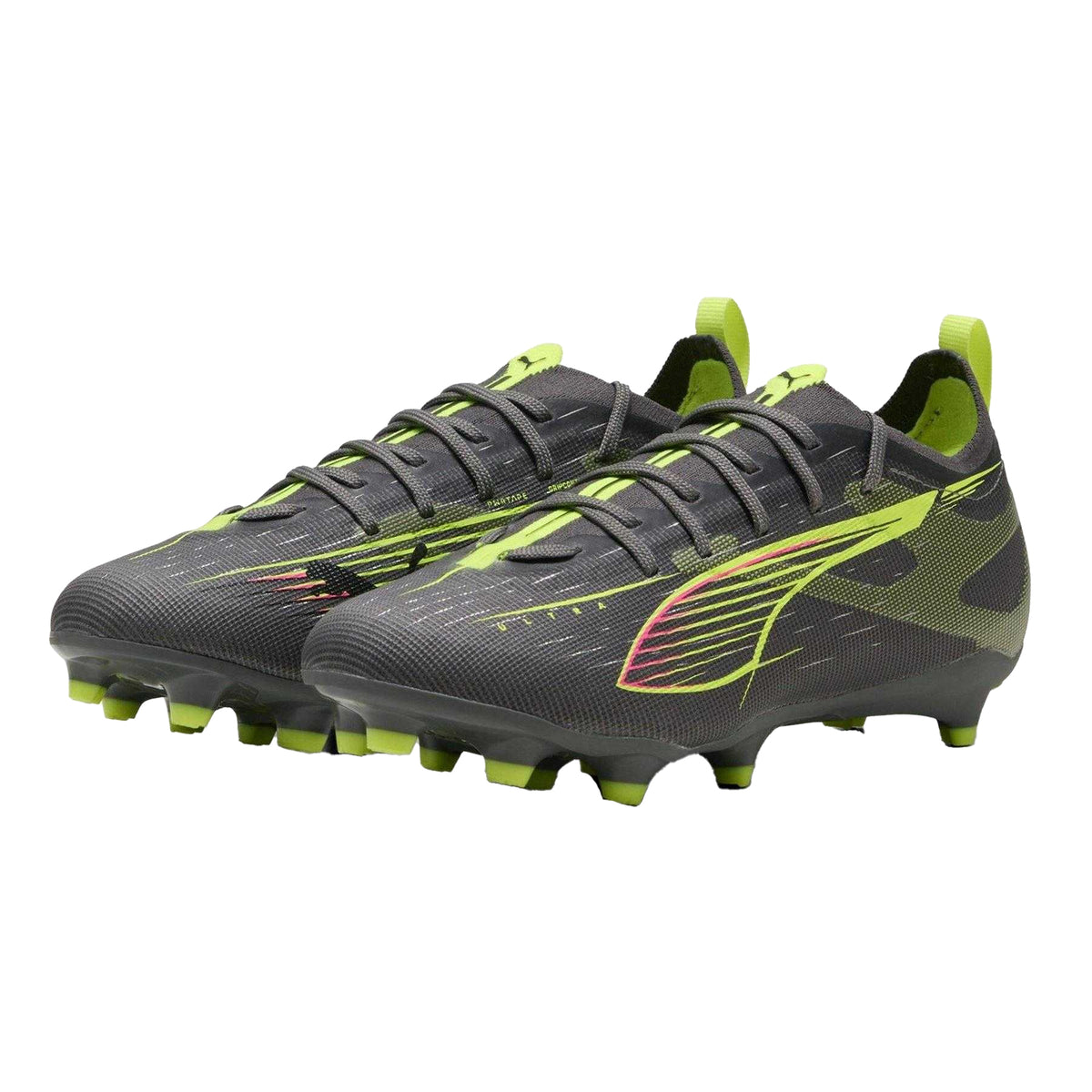 Silver - Pack Shot - Puma Childrens-Kids Ultra 5 Pro Firm Ground Football Boots