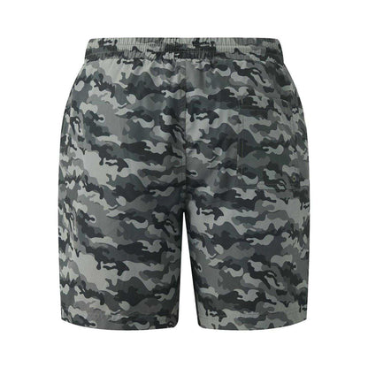 Grey - Back - Pretty Boy Ugly World Mens Camo Swim Shorts