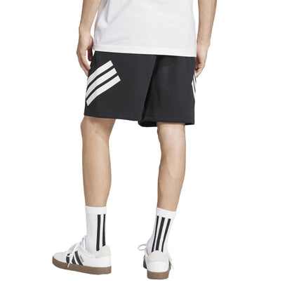 Black - Back - Adidas Mens 3 Stripes Casual Shorts