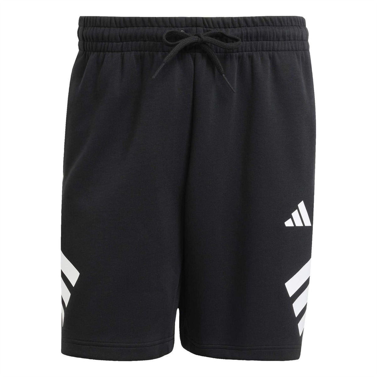 Black - Front - Adidas Mens 3 Stripes Casual Shorts