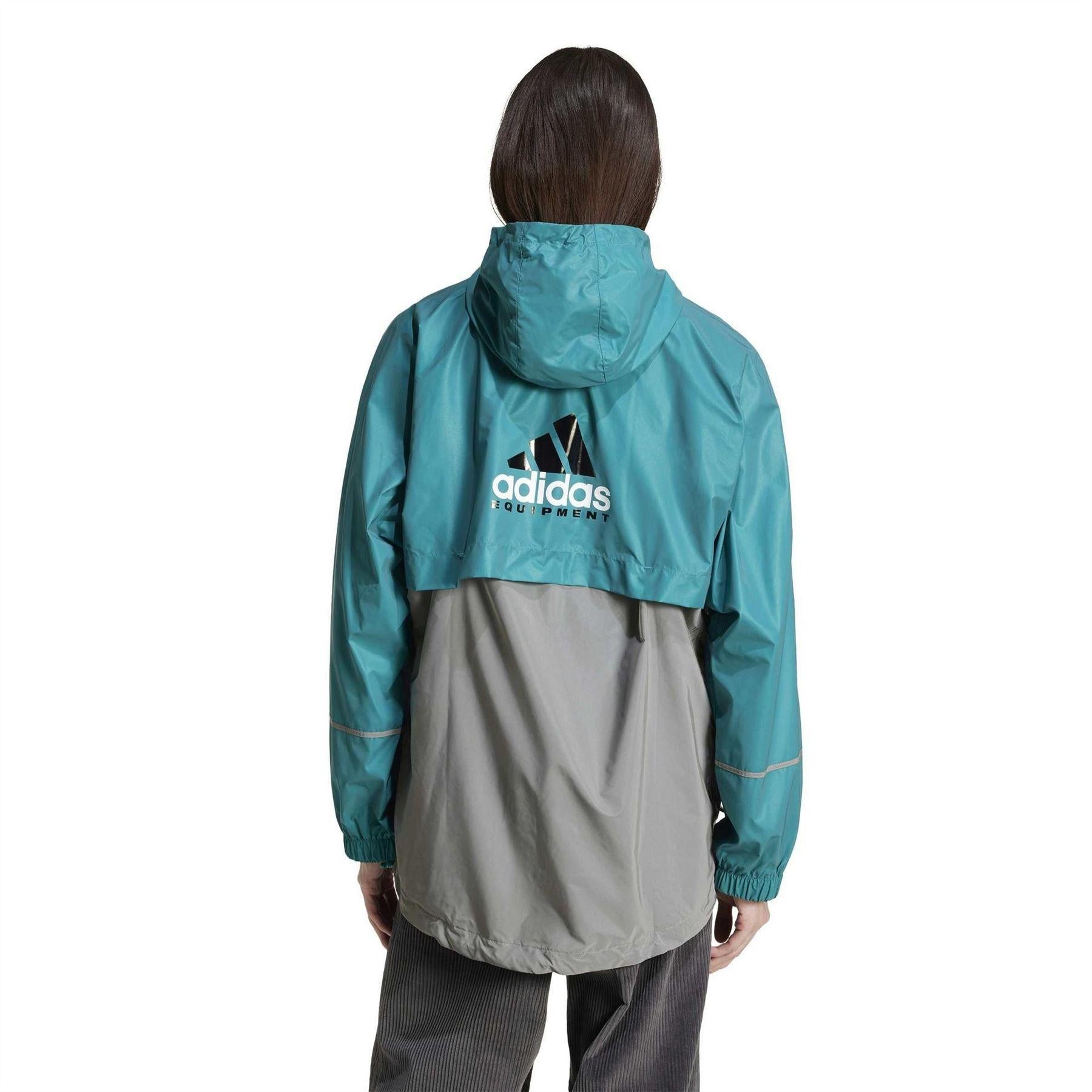 Heritage-Green - Back - Adidas Mens Equipment Windproof Windbreaker