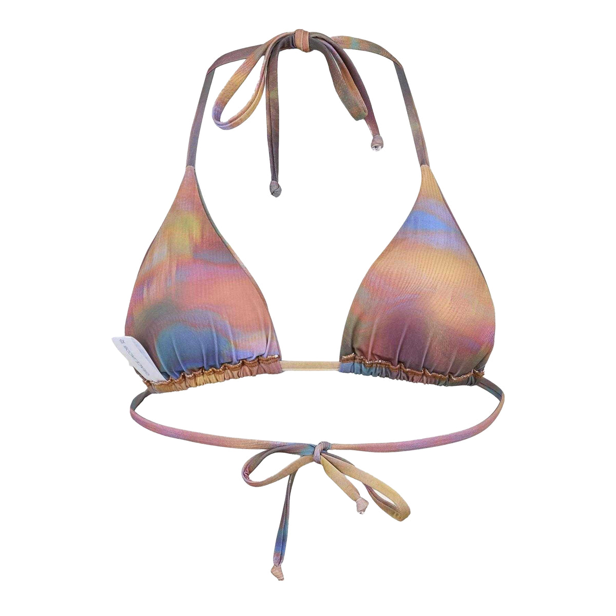 Multicoloured - Back - Grace Womens-Ladies Adjustable Bikini Top