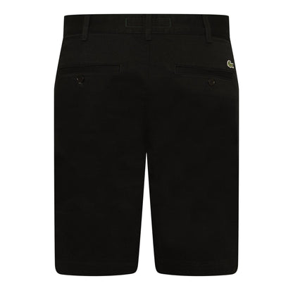 Black - Back - Lacoste Mens Chino Shorts