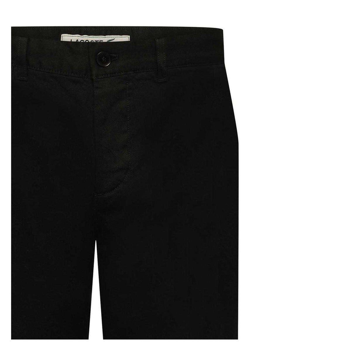 Black - Side - Lacoste Mens Chino Shorts