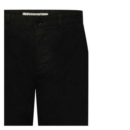 Black - Side - Lacoste Mens Chino Shorts