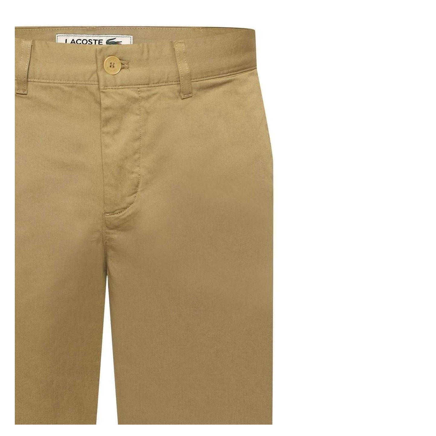 Brown - Side - Lacoste Mens Chino Shorts