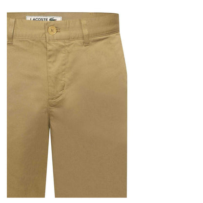Brown - Side - Lacoste Mens Chino Shorts