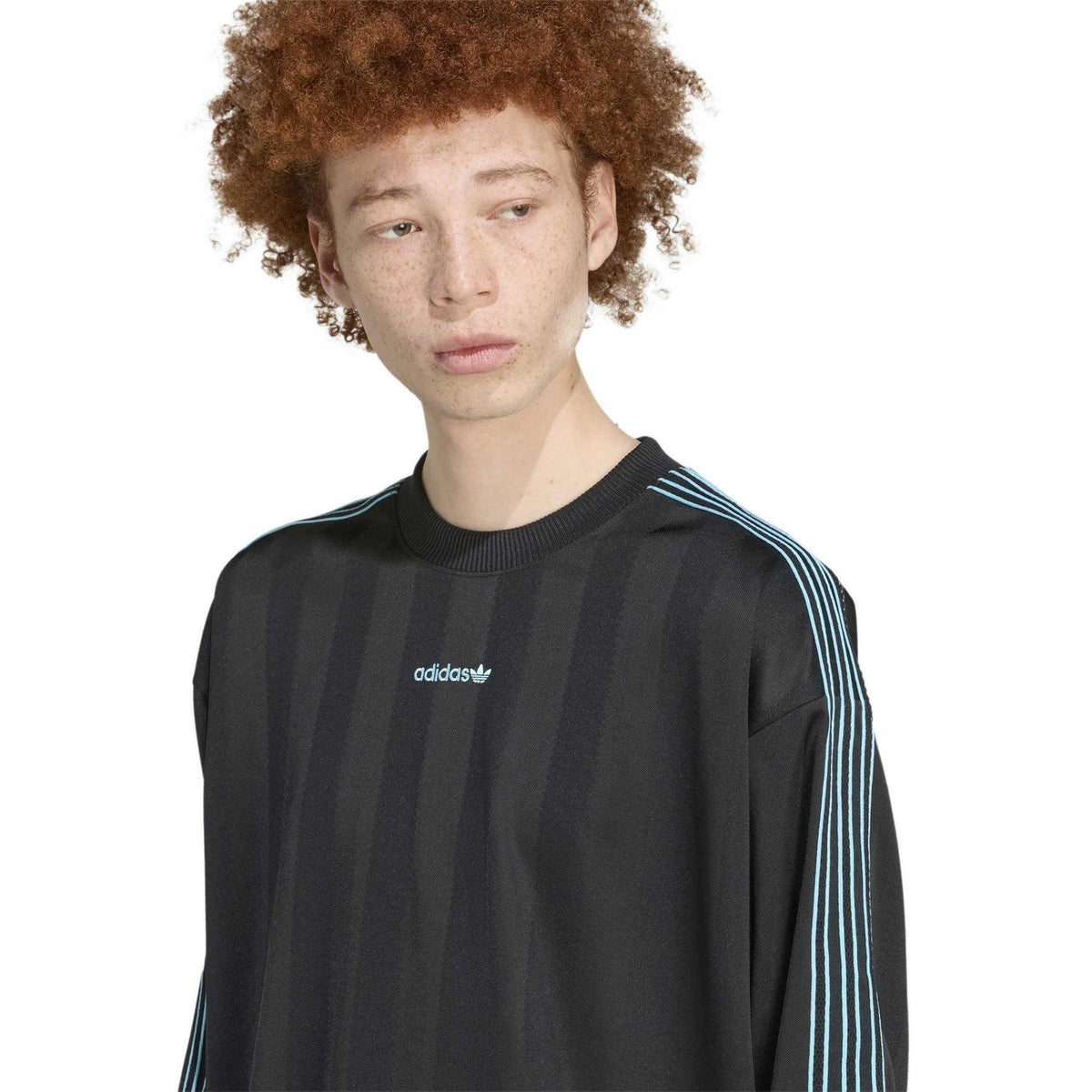 Black - Side - Adidas Mens 3 Stripes Logo Regular Jacket