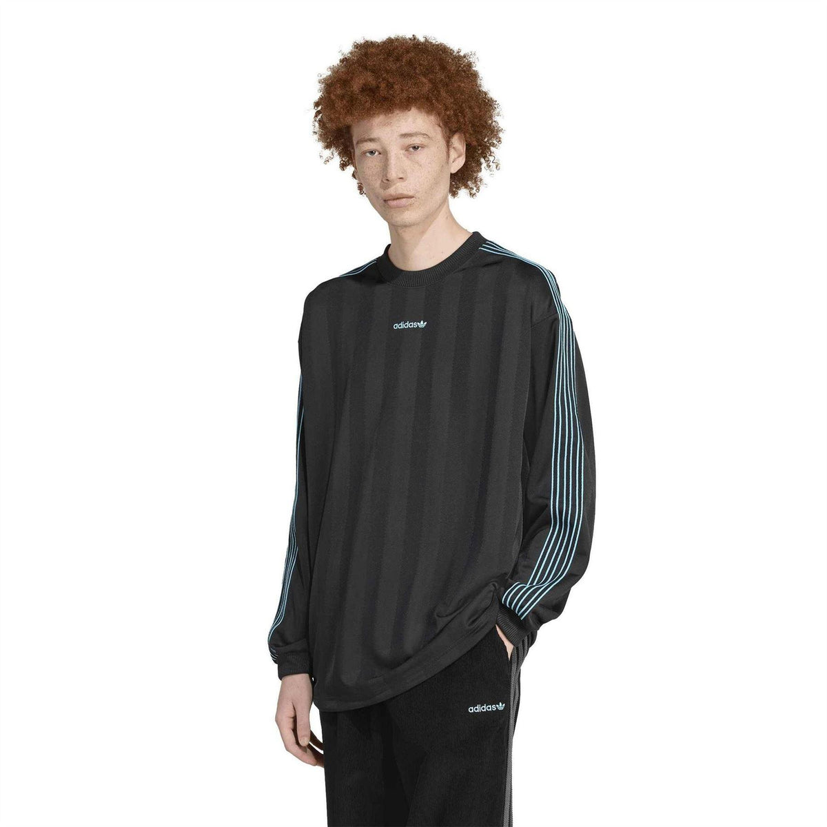 Black - Pack Shot - Adidas Mens 3 Stripes Logo Regular Jacket