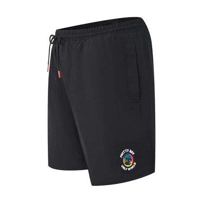 Black - Side - Pretty Boy Ugly World Mens Swim Shorts