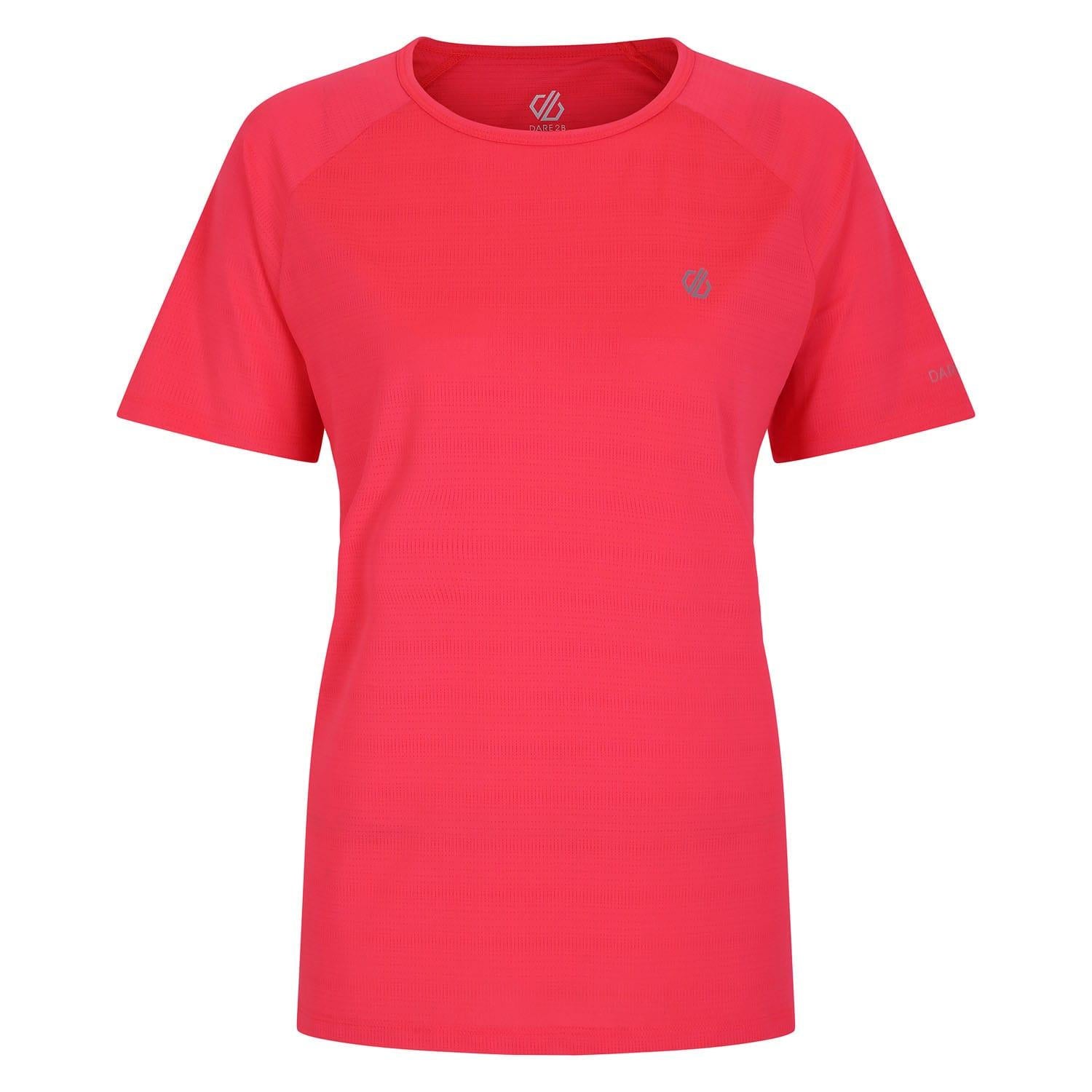 Neon Pink - Front - Dare 2B Womens-Ladies Gravitate Workout T-Shirt