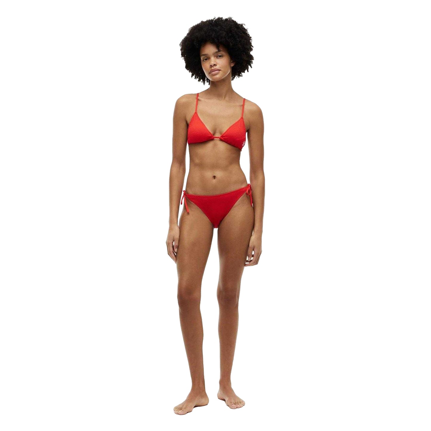 Fire Red - Pack Shot - Tommy Hilfiger Womens-Ladies Triangle Bikini Top