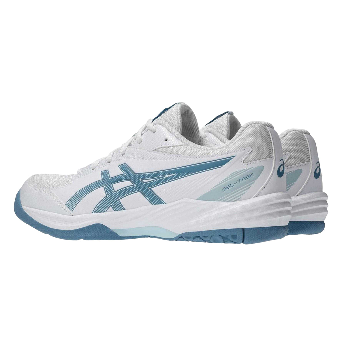 White - Back - Asics Mens Gel Task Cushioned Handball Trainers
