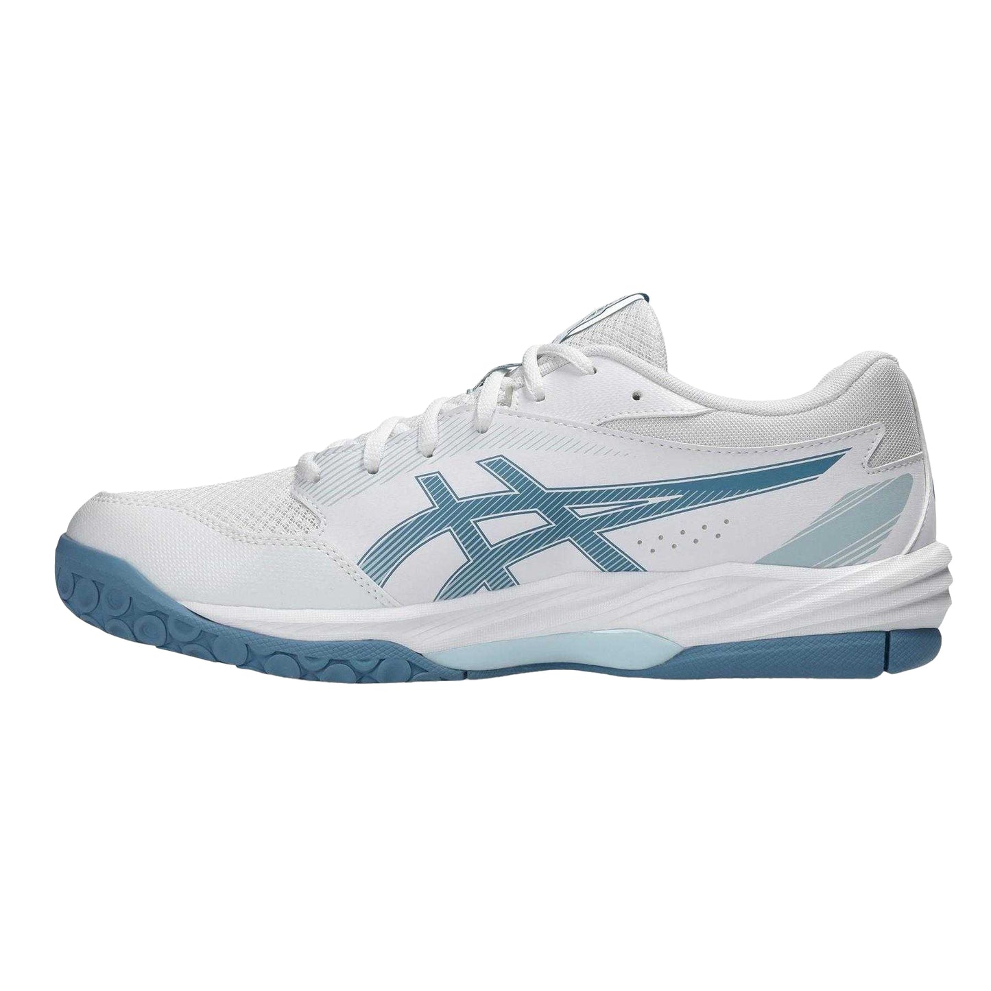 White - Side - Asics Mens Gel Task Cushioned Handball Trainers
