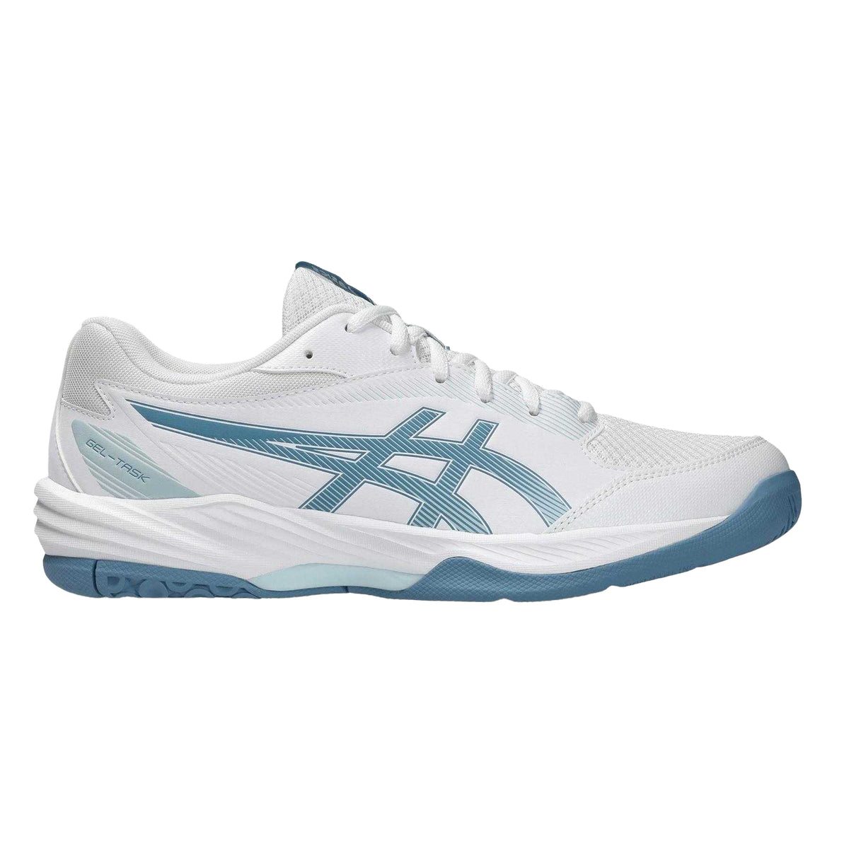 White - Front - Asics Mens Gel Task Cushioned Handball Trainers