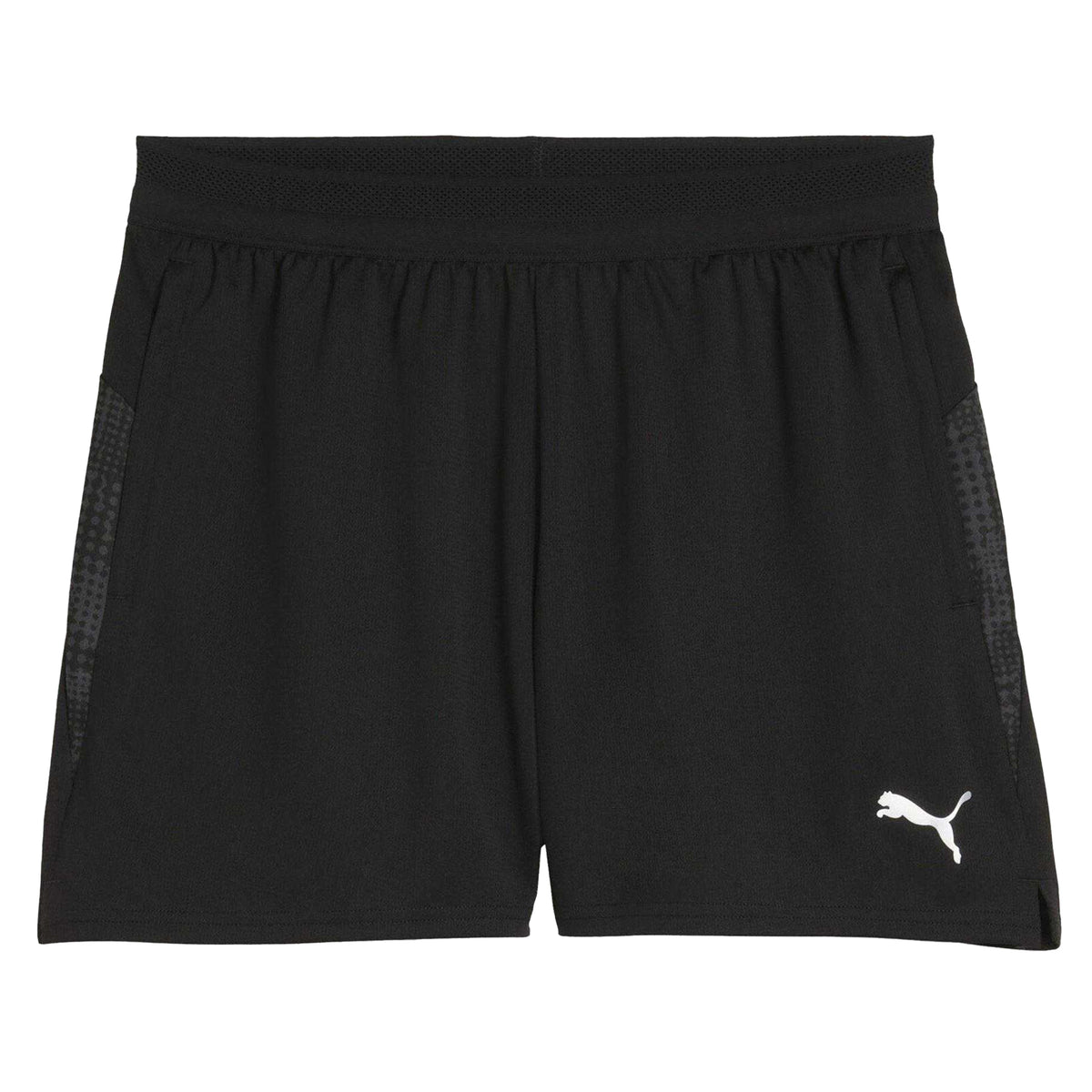 Black-Silver - Front - Puma Womens-Ladies Teamcup Football Shorts