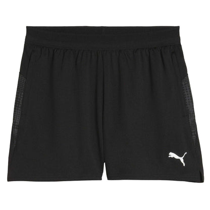 Black-Silver - Front - Puma Womens-Ladies Teamcup Football Shorts