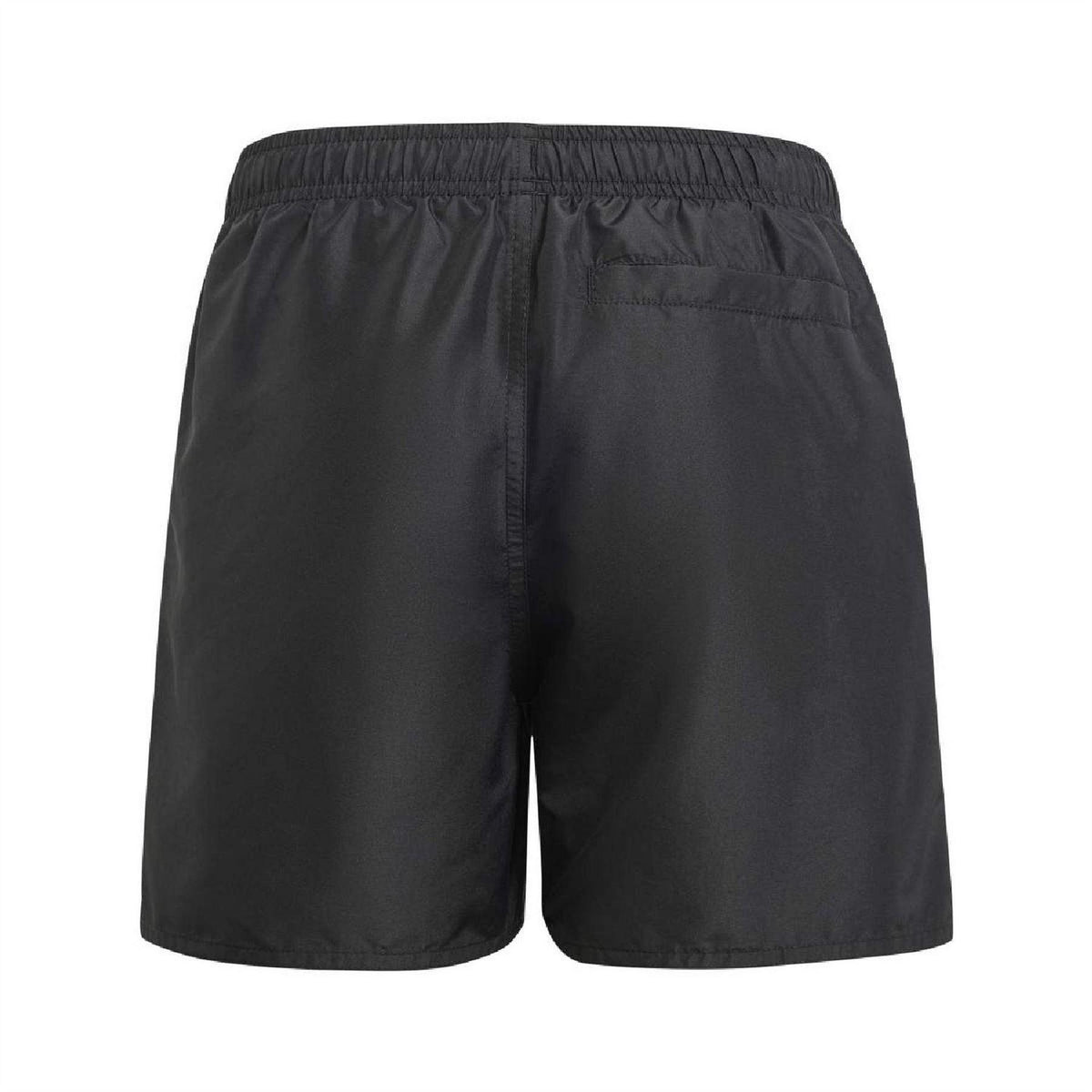 Black - Back - Adidas Boys Logo Swim Shorts