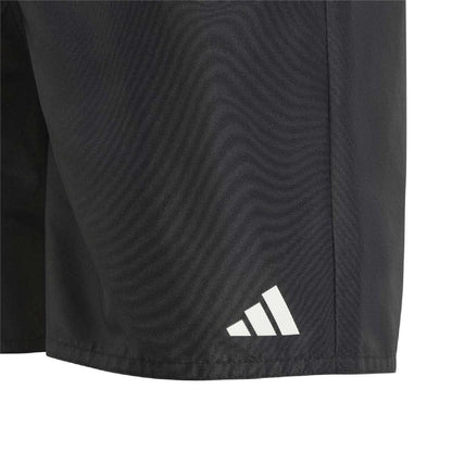 Black - Side - Adidas Boys Logo Swim Shorts