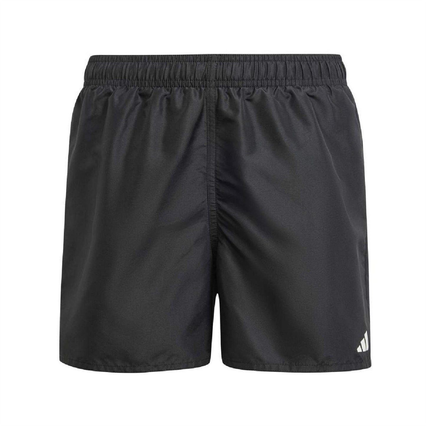Black - Front - Adidas Boys Logo Swim Shorts