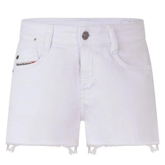 Raw - Front - Diesel Womens-Ladies De-Rifty-Out Calzoncini Denim Distressed Shorts