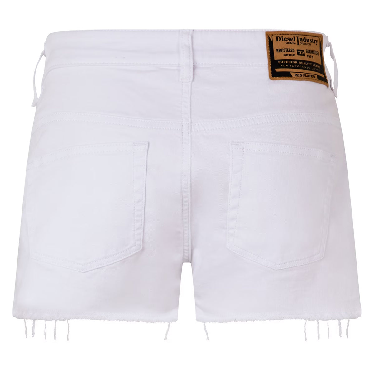 Raw - Back - Diesel Womens-Ladies De-Rifty-Out Calzoncini Denim Distressed Shorts