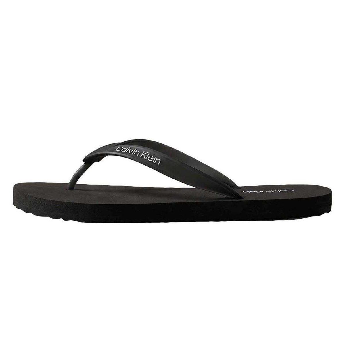 Triple Black - Back - Calvin Klein Mens Logo Flip Flops