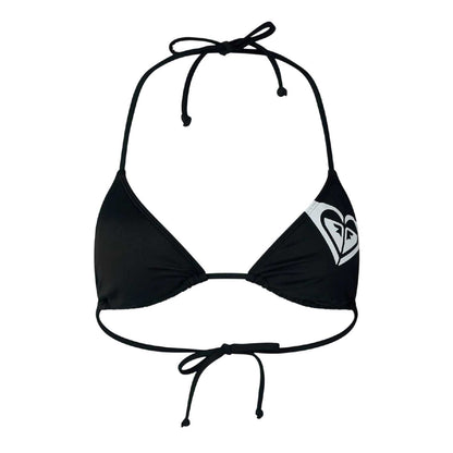Black - Front - Roxy Womens-Ladies Triangle Cups Bikini Top