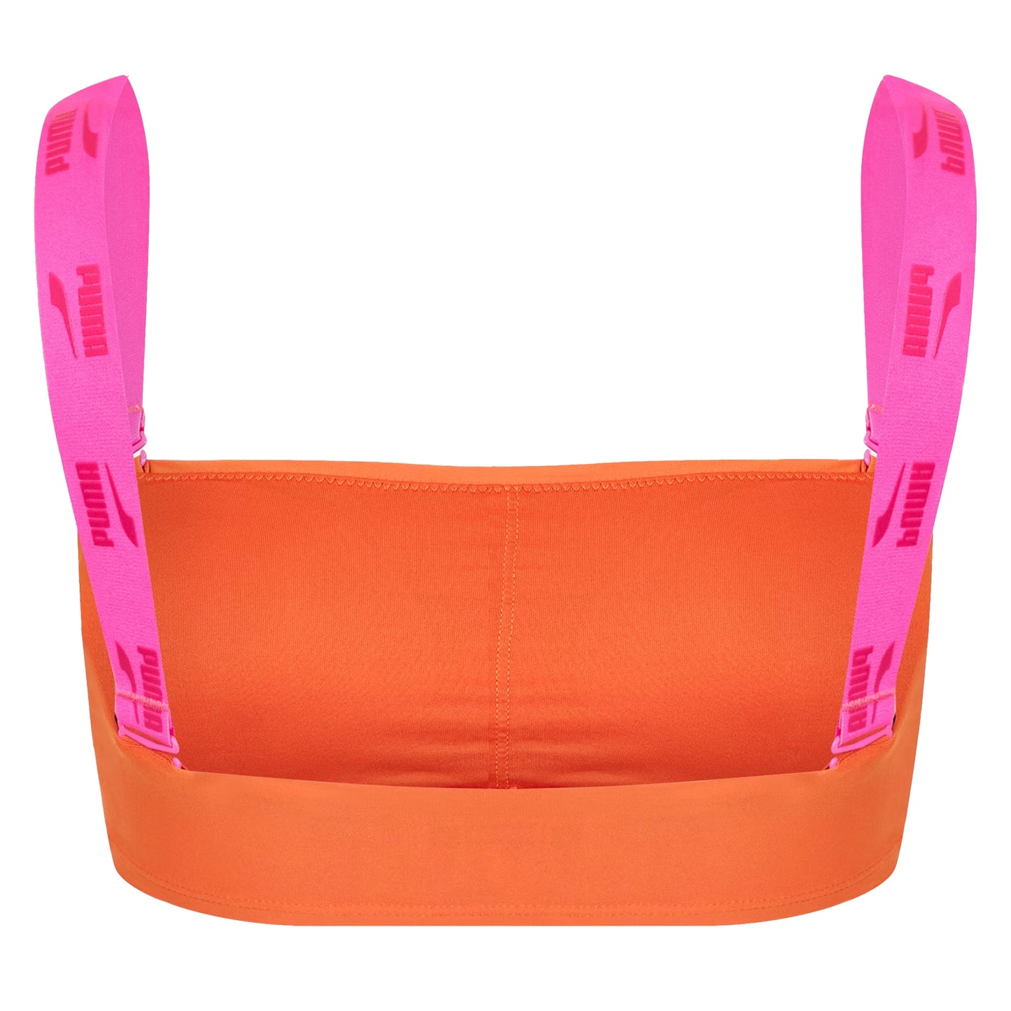 Pink-Chili Pepper - Back - Puma Womens-Ladies Bandeau Bikini Top