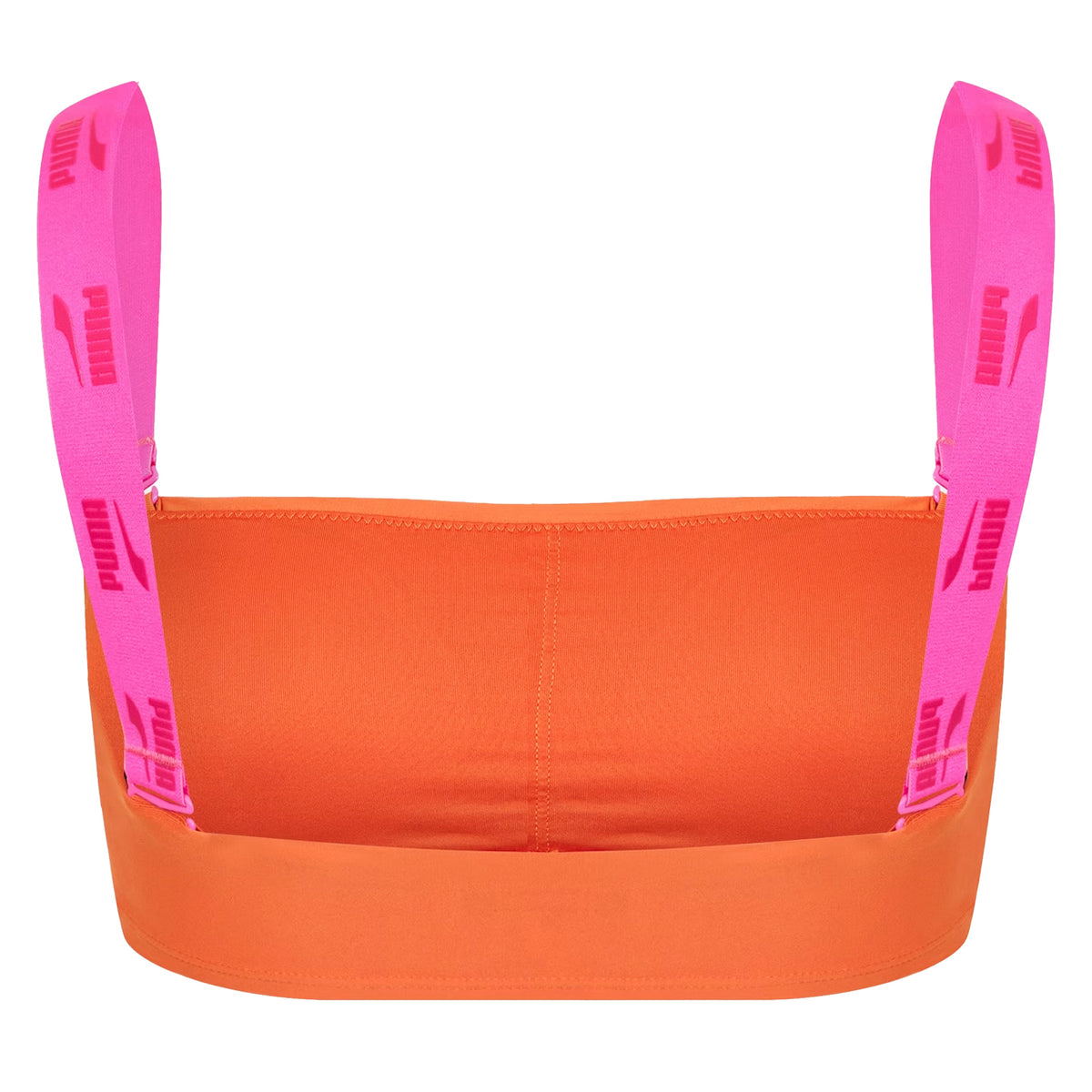 Pink-Chili Pepper - Back - Puma Womens-Ladies Bandeau Bikini Top