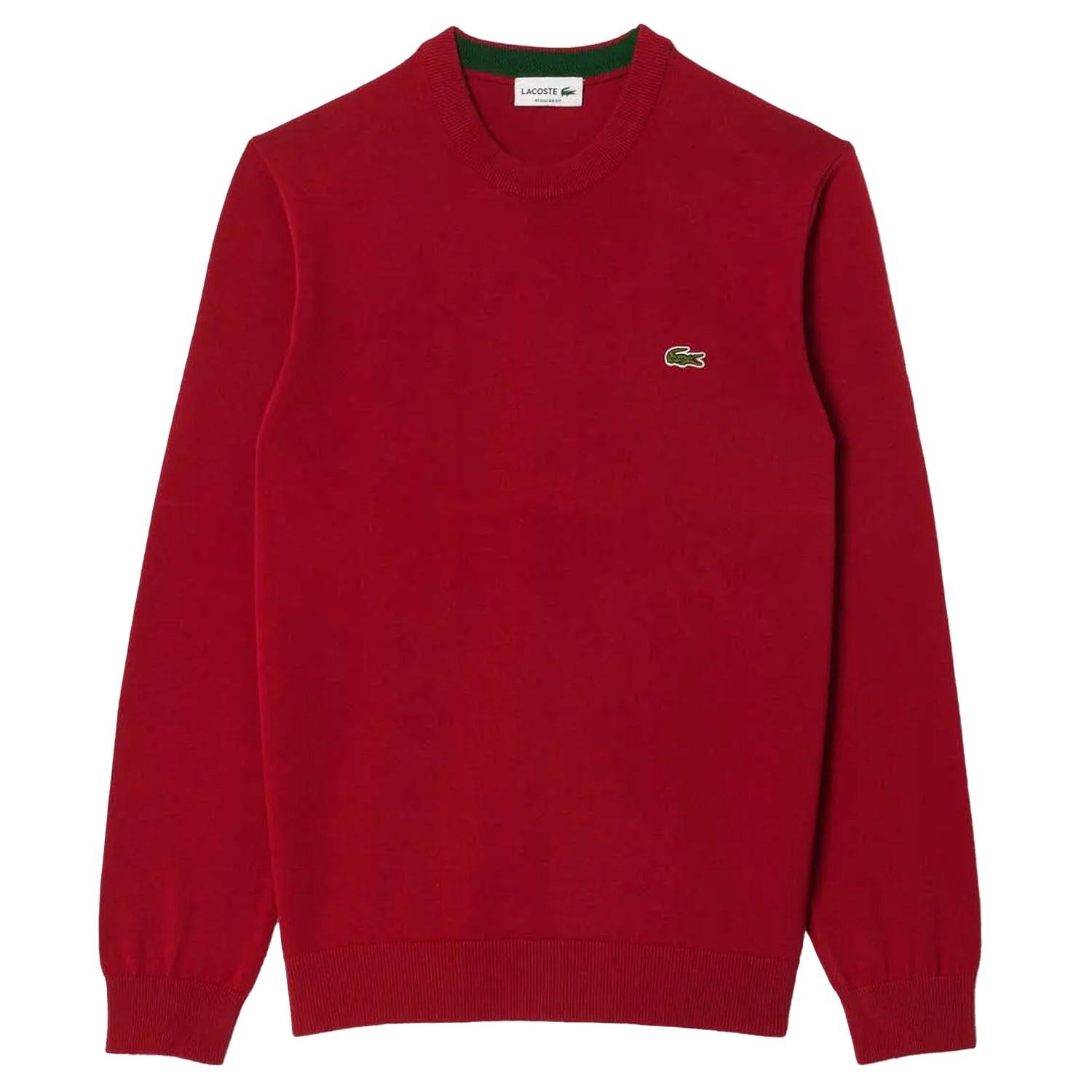 Orange - Front - Lacoste Mens Monochrome Cotton Crew Neck Sweatshirt