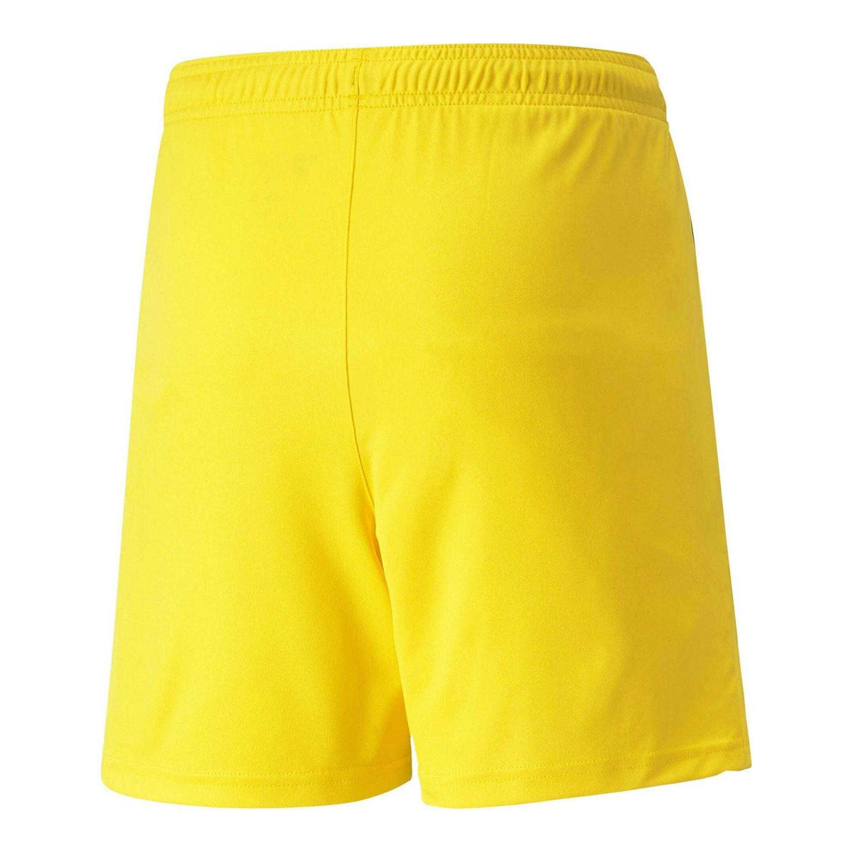 Cyber Yellow-Black - Back - Puma Childrens-Kids Team Liga Football Shorts