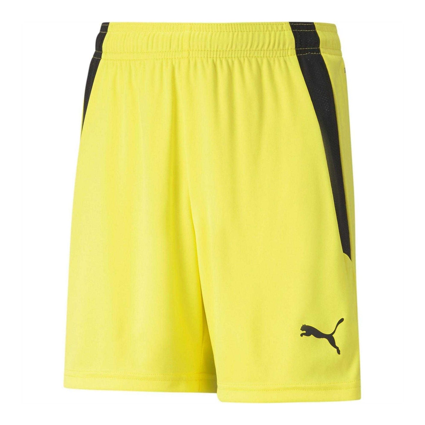 Fluorescent Yellow - Front - Puma Childrens-Kids Team Liga Football Shorts
