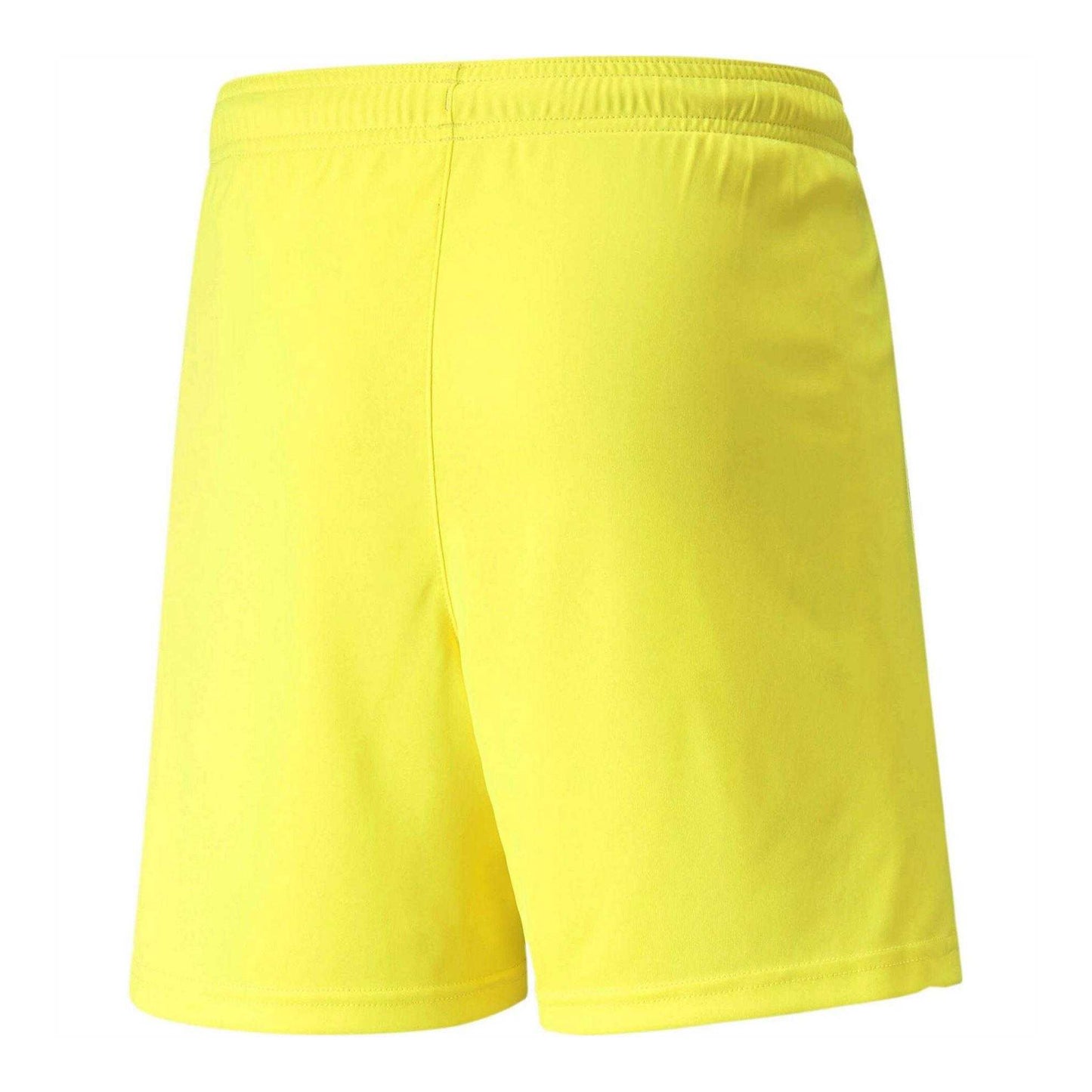 Fluorescent Yellow - Back - Puma Childrens-Kids Team Liga Football Shorts