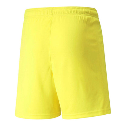 Fluorescent Yellow - Back - Puma Childrens-Kids Team Liga Football Shorts