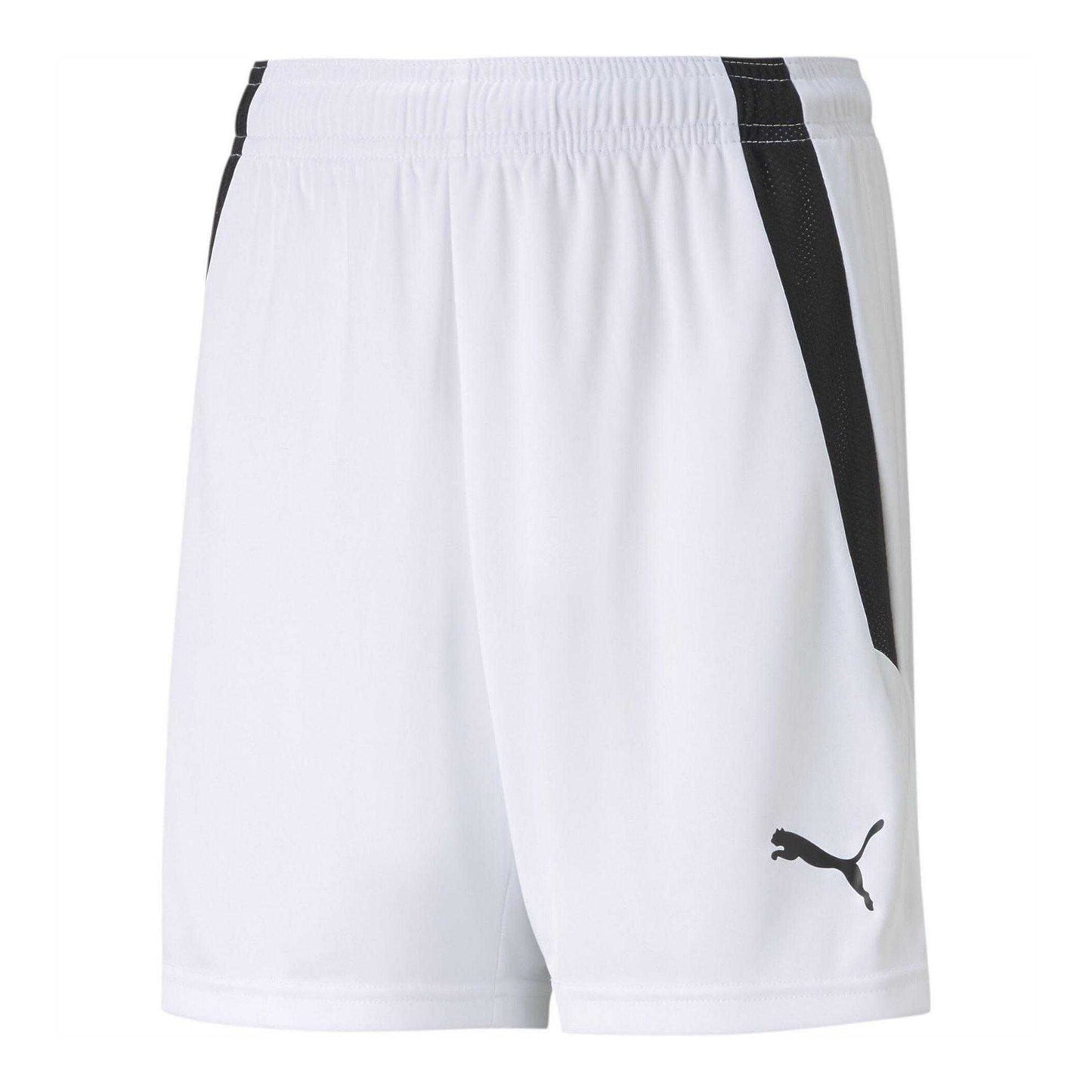 White-Black - Front - Puma Childrens-Kids Team Liga Football Shorts