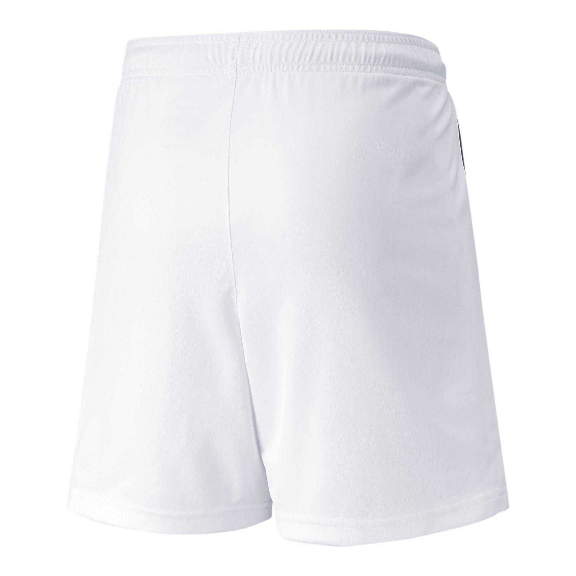 White-Black - Back - Puma Childrens-Kids Team Liga Football Shorts