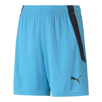Blue Atoll-Black - Front - Puma Childrens-Kids Team Liga Football Shorts