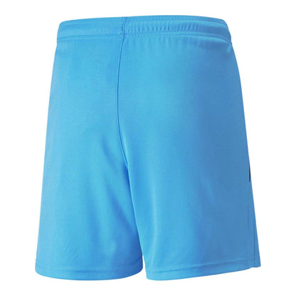 Blue Atoll-Black - Back - Puma Childrens-Kids Team Liga Football Shorts
