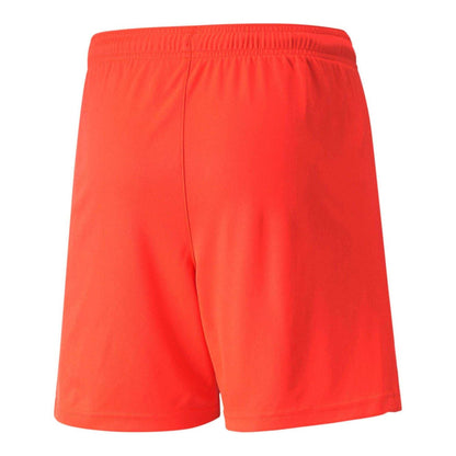 Classic Red-Black - Back - Puma Childrens-Kids Team Liga Football Shorts
