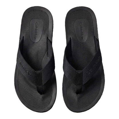 Triple Black - Side - Calvin Klein Mens Flip Flops