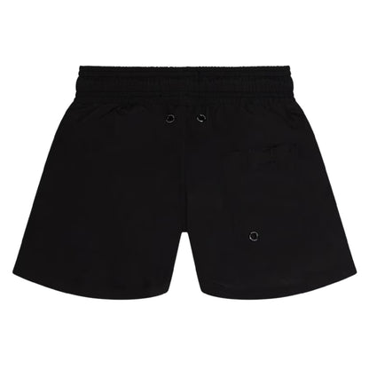 Black - Back - Weekend Offender Boys Badge Swim Shorts