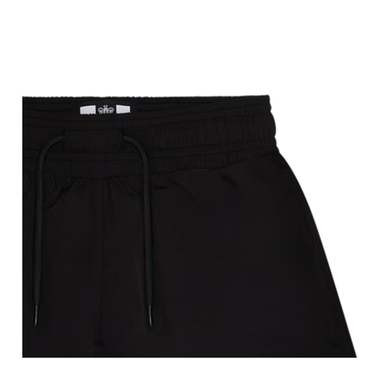 Black - Side - Weekend Offender Boys Badge Swim Shorts