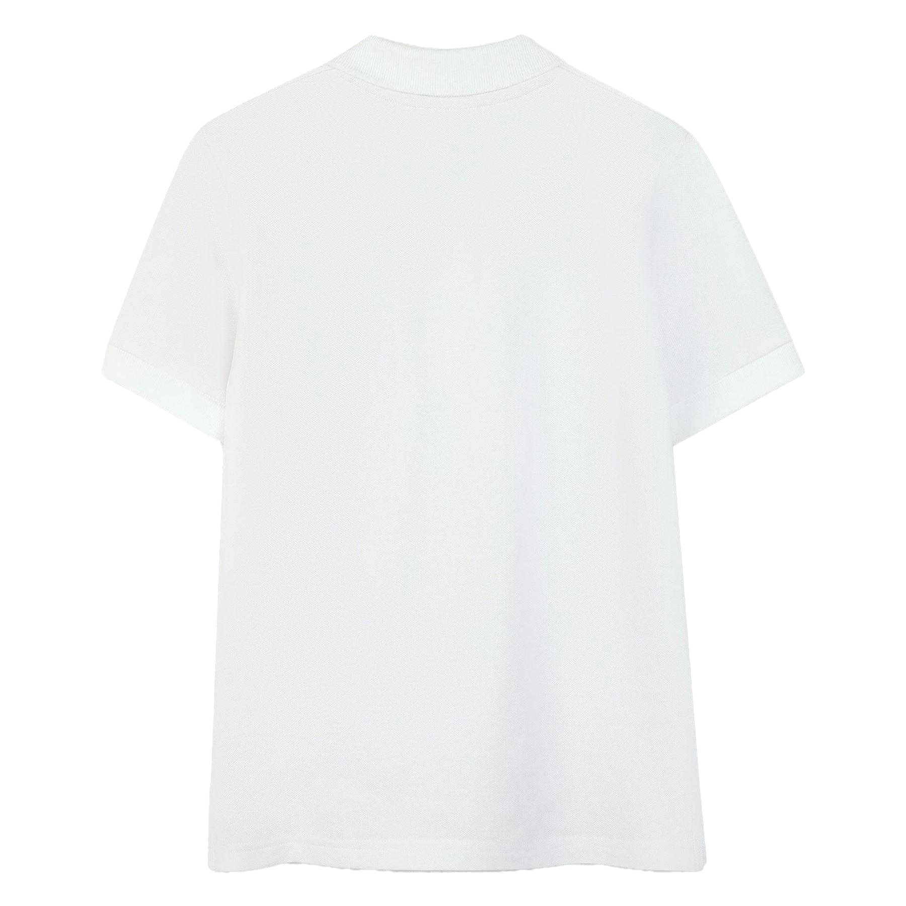 White - Back - Hugo Childrens-Kids Logo Short-Sleeved Polo Shirt