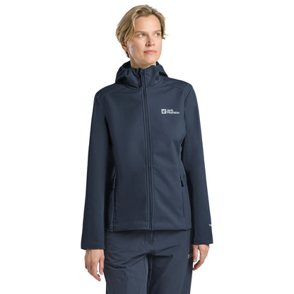 Blue - Pack Shot - Jack Wolfskin Womens-Ladies Breathable Soft Shell Jacket