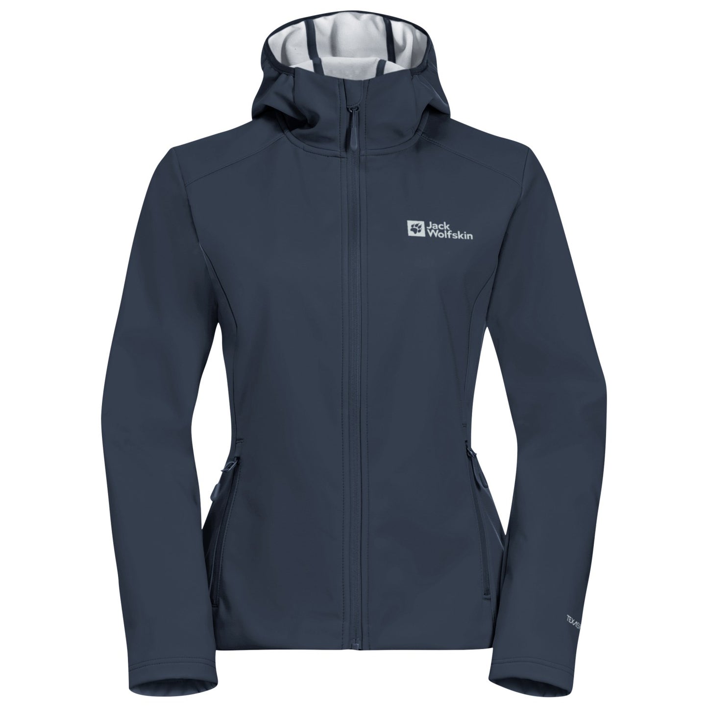 Blue - Front - Jack Wolfskin Womens-Ladies Breathable Soft Shell Jacket