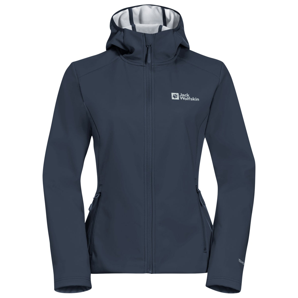 Blue - Front - Jack Wolfskin Womens-Ladies Breathable Soft Shell Jacket